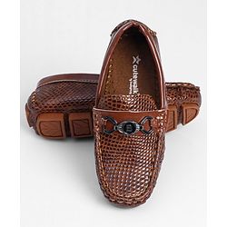 Cute Walk by Babyhug Slip On Formal Shoes- Brown