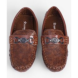 Cute Walk by Babyhug Slip On Formal Shoes- Brown