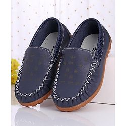 Cute Walk by Babyhug Formal Loafer Shoes - Navy Blue