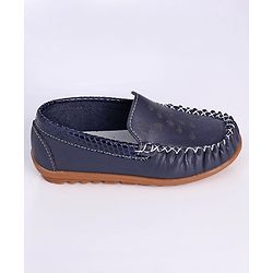 Cute Walk by Babyhug Formal Loafer Shoes - Navy Blue