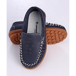 Cute Walk by Babyhug Formal Loafer Shoes - Navy Blue