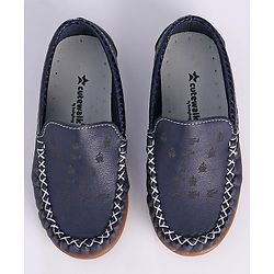 Cute Walk by Babyhug Formal Loafer Shoes - Navy Blue