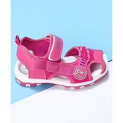 Cute Walk by Babyhug Velcro Closure Sandals- Fuchsia