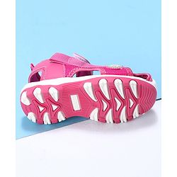 Cute Walk by Babyhug Velcro Closure Sandals- Fuchsia