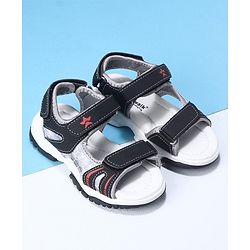 Cute Walk by Babyhug Velcro Closure Sandals- Black