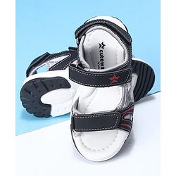 Cute Walk by Babyhug Velcro Closure Sandals- Black