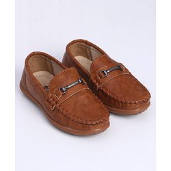 Cute Walk by Babyhug Slip On Formal Shoes - Brown