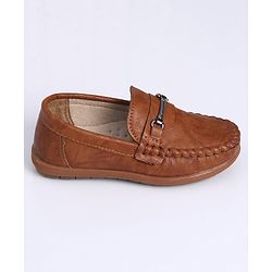 Cute Walk by Babyhug Slip On Formal Shoes - Brown