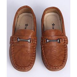 Cute Walk by Babyhug Slip On Formal Shoes - Brown