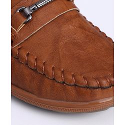 Cute Walk by Babyhug Slip On Formal Shoes - Brown