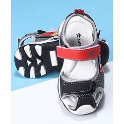 Cute Walk by Babyhug Sandals With Velcro closure - Black