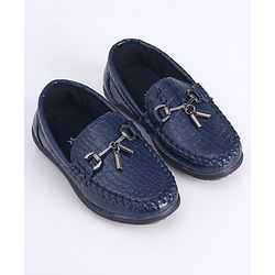 Cute Walk by Babyhug Slip On Formal Shoes - Dark Blue