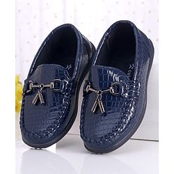 Cute Walk by Babyhug Slip On Formal Shoes - Dark Blue