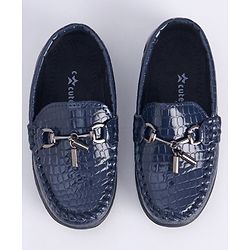 Cute Walk by Babyhug Slip On Formal Shoes - Dark Blue