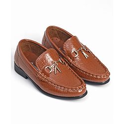 Cute Walk by Babyhug Slip On Formal Shoes - Brown