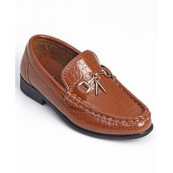 Cute Walk by Babyhug Slip On Formal Shoes - Brown