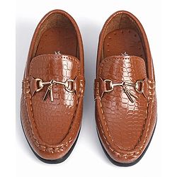 Cute Walk by Babyhug Slip On Formal Shoes - Brown
