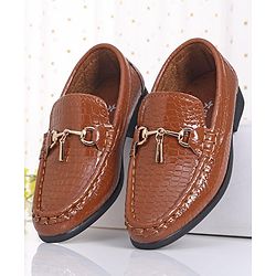 Cute Walk by Babyhug Slip On Formal Shoes - Brown