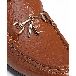 Cute Walk by Babyhug Slip On Formal Shoes - Brown