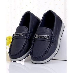 Cute Walk by Babyhug Slip On Formal Shoes - Dark Blue