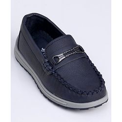 Cute Walk by Babyhug Slip On Formal Shoes - Dark Blue