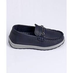 Cute Walk by Babyhug Slip On Formal Shoes - Dark Blue