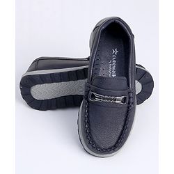 Cute Walk by Babyhug Slip On Formal Shoes - Dark Blue