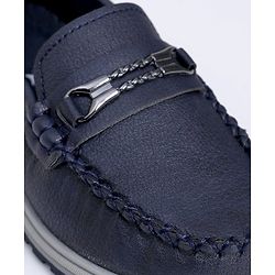 Cute Walk by Babyhug Slip On Formal Shoes - Dark Blue