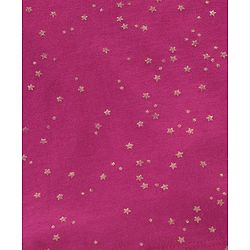 Babyhug Cotton Knit Full Sleeves Glitter Printed Skivi Top - Purple