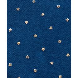 Babyhug Cotton Lycra Full Sleeves Star Printed Skivi Top - Blue