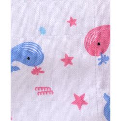 Babyhug Muslin Cotton Reusable Velcro Printed Cloth Nappies Small Set of 5 - Multicolor