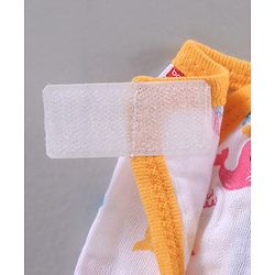 Babyhug Muslin Cotton Reusable Velcro Printed Cloth Nappies Small Set of 12 - Multicolor