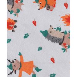 Babyhug 100% Cotton Half Sleeves Onesies Striped And Squirrel Print Pack of 3 - Multicolour
