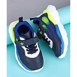 Cute Walk by Babyhug Sneakers With Velcro Closure Solid - Navy Blue