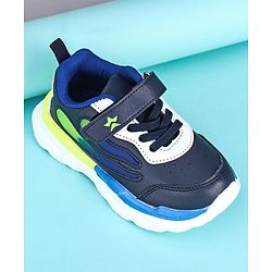 Cute Walk by Babyhug Sneakers With Velcro Closure Solid - Navy Blue