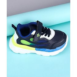 Cute Walk by Babyhug Sneakers With Velcro Closure Solid - Navy Blue