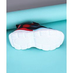 Cute Walk by Babyhug Sneakers With Velcro Closure Solid - Black Blue