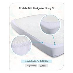 Babyhug Waterproof Mattress Protector Covers - White