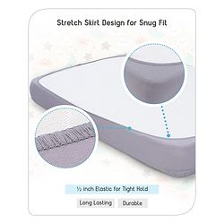 Babyhug Waterproof Mattress Protector Covers -  Grey