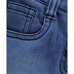 Babybug Cotton Lyrca Mid Thigh Denim Skirts - Medium Blue
