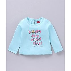 Babyhug Full Sleeves Tees Kitty & Text Print Pack of 3 - Multicolor