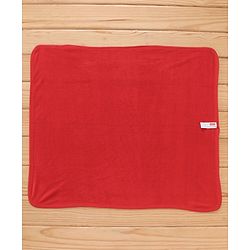 Babyhug Knit Terry Towels And Cartoon Print Pack Of 2 - Red