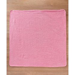 Babyhug Woven Terry Hooded Towel Animal Face Embroidery - Pink
