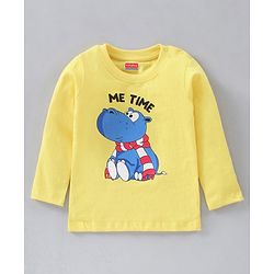 Babyhug Cotton Full Sleeves T-Shirts Tiger Print Pack of 5 - Multicolor