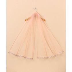 Babyhug Sleeveless Sequined Choli Lehenga with Bordered Dupatta - Sea Pink
