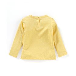 Babyhug Full Sleeves Tees With Graphics & Bow Detailing Multiprint - Yellow