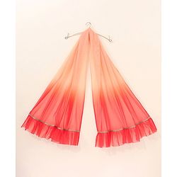 Babyhug Singlet Choli & Lehenga & Dupatta Mirror Detailing - Orange