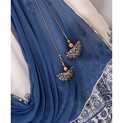 Babyhug Half Sleeves Choli & Lehenga Set with Dupatta Embroidered Thread Work & Sequin Designs - Off White