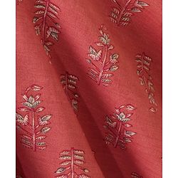 Babyhug Sleeveless Ethnic Dress Floral Print- Rust