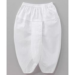 Babyhug Cotton Full Sleeves Kurta and Dhoti Set with Embroidery Solid Colour - Off White